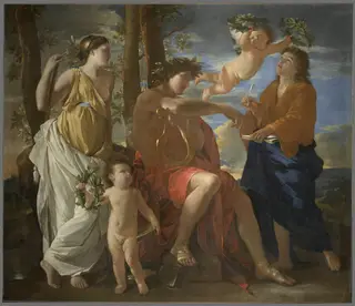 The Inspiration of the Poet, by Nicolas Poussin