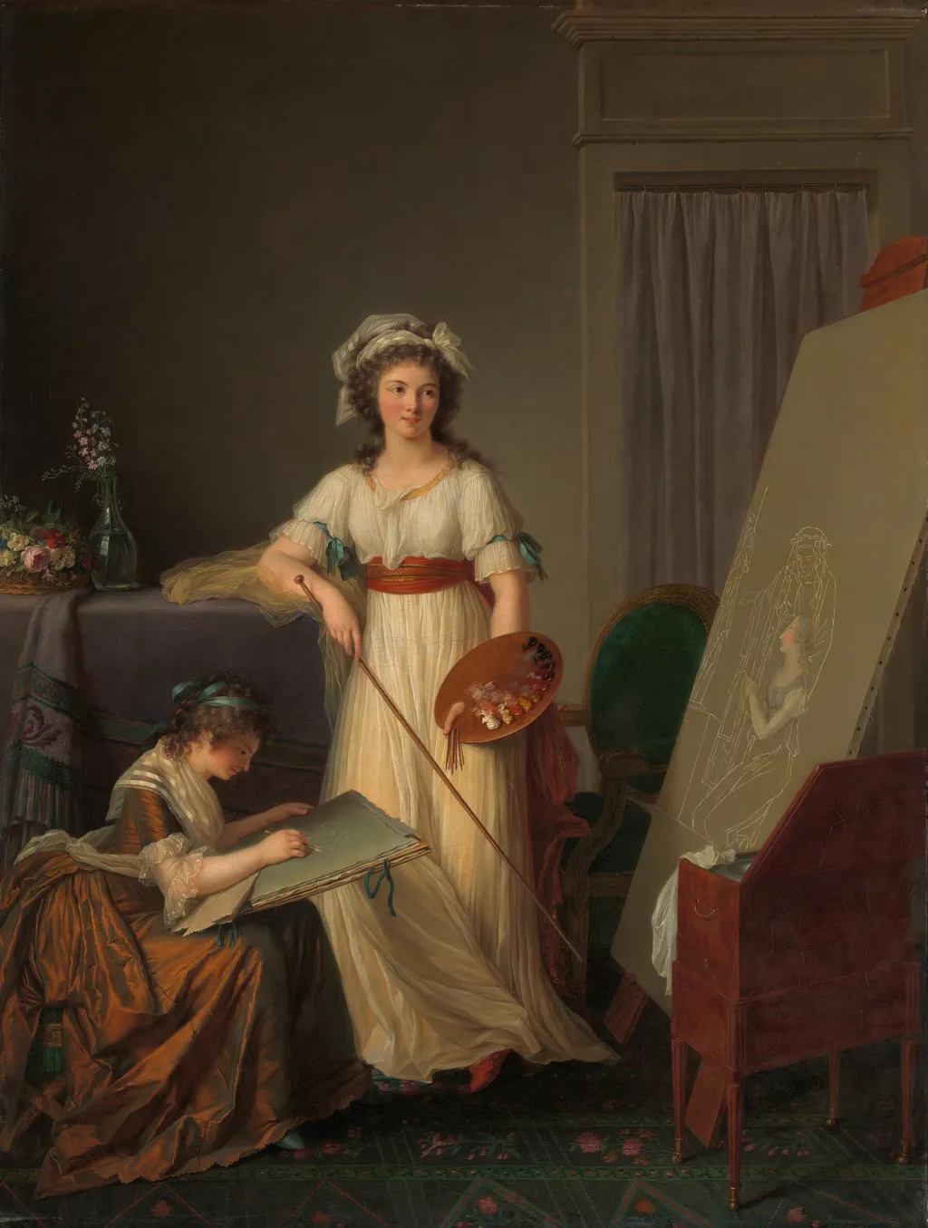 The Interior of an Atelier of a Woman Painter