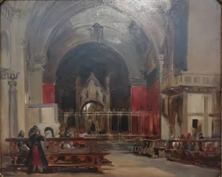 The Interior of Sant' Ambrogio, Milan