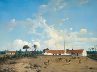 The Kemanglen Sugar Factory near Tegal (or Tagal), Java, by Ab Salm