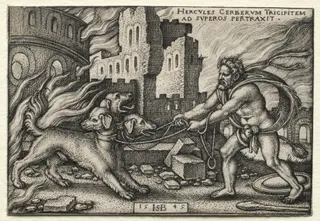 The Labors of Hercules: Hercules Dragging Cerberus from the Underworld