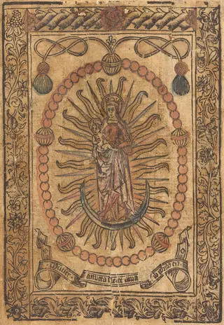 The Madonna and Child in a Rosary