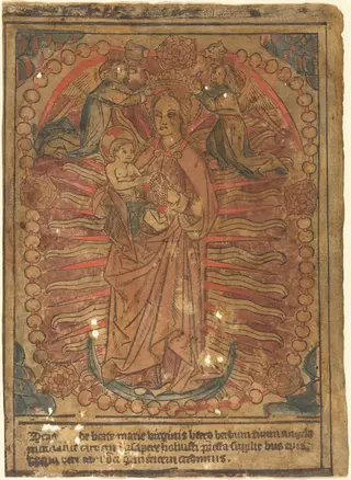 The Madonna and Child in a Rosary