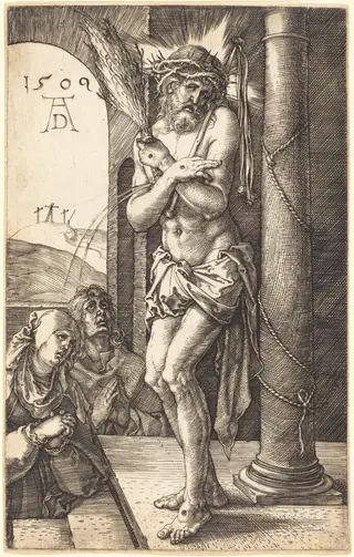 The Man of Sorrows Standing by the Column