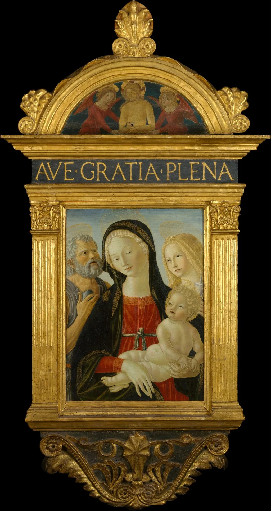 The Man of Sorrows with Two Angels, unspecified, 1470