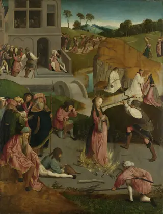 The Martyrdom of Saint Lucy, by Master of the Figdor Deposition