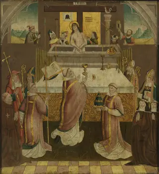 The mass of St. Gregory