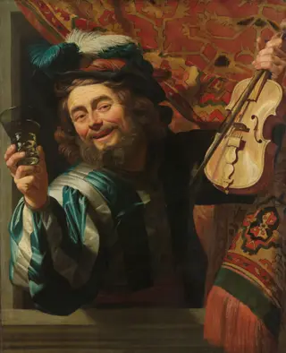 The Merry Fiddler, by Gerard van Honthorst