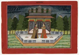 The Month of Asadha (June-July), from a manuscript of the Barahmasa ("Twelve Months")