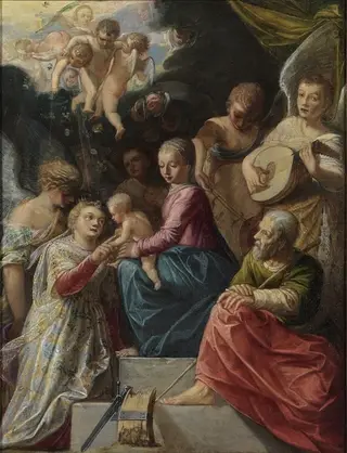 The Mystic Marriage of St. Catherine, by Adam Elsheimer