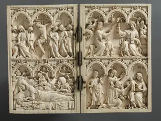 The Nativity, the Adoration of the Magi, the Crucifixion and the Coronation of the Virgin