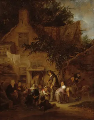 The Organ-Grinder Outside a Cottage