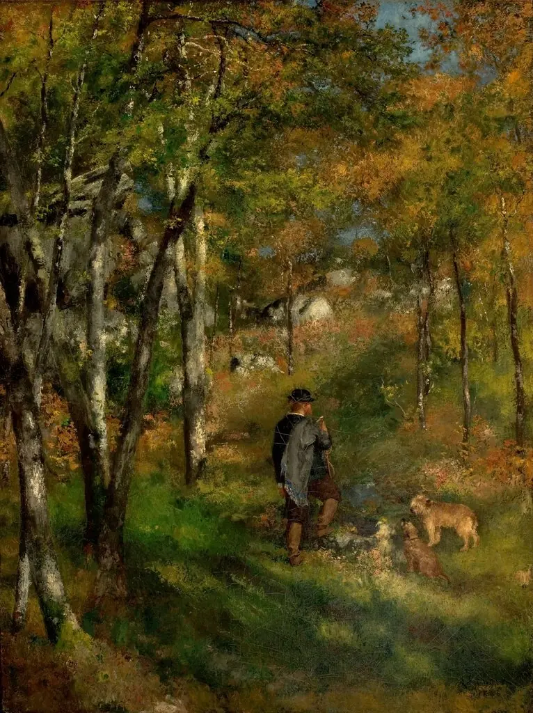 The Painter Le Coeur Hunting in the Forest of Fontainebleau