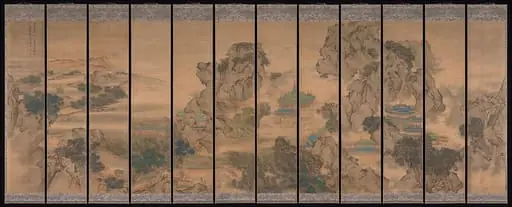清   袁江   九成宮圖   屏|The Palace of Nine Perfections