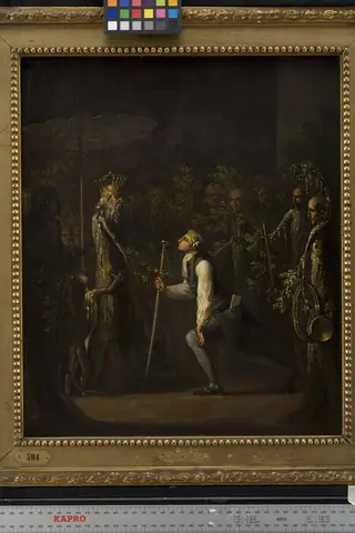 The Potuans are Surprised to see Niels Klim Genuflect in front of the Wise Prince.