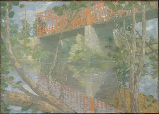 The Red Bridge, by Julian Alden Weir
