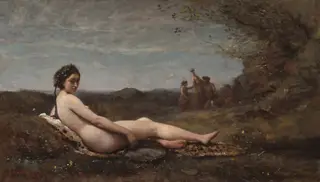 The Repose, by Jean Baptiste Camille Corot