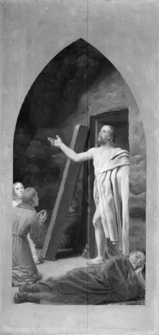 The ressurrection. Sketch for an altarpiece