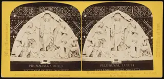 'The Resurrection', a bas-relief by J. Redfern
