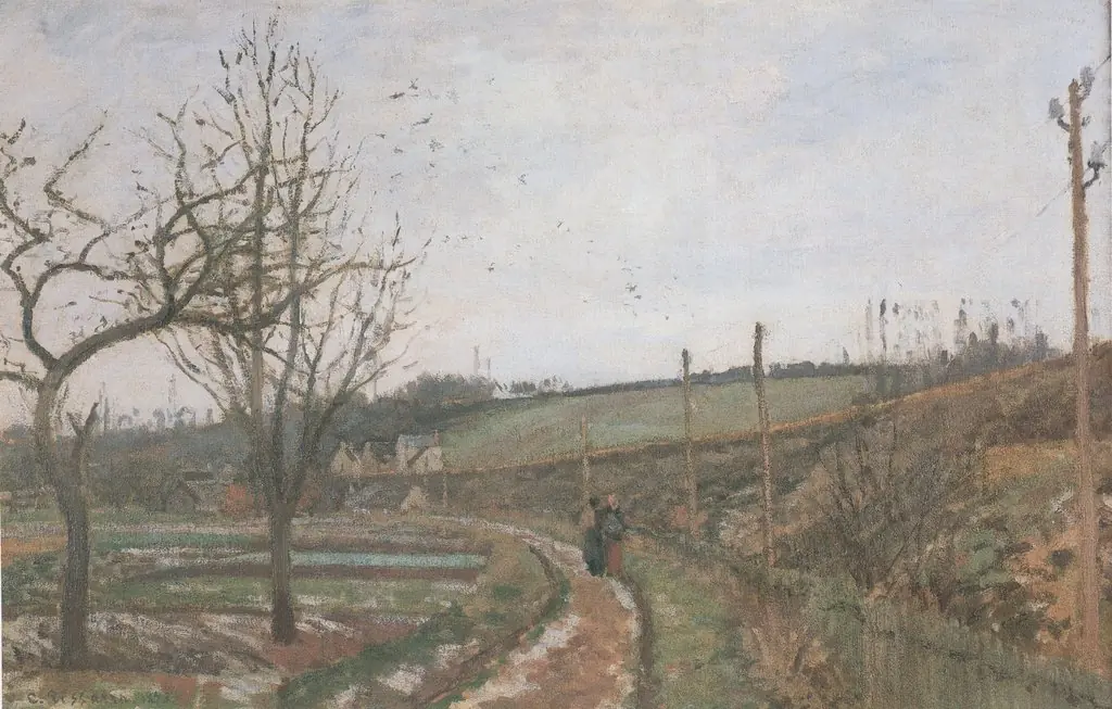 The Road near the Railway, Effect of Snow, Osny