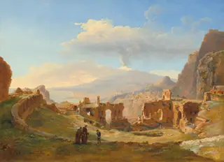 The Roman Theater at Taormina, by Louise-Joséphine Sarazin de Belmont
