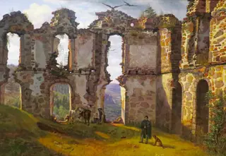 The Ruins of Brahehus near Jönköping, Sweden, by Frederik Sødring