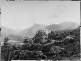 The Ruins of Hasselberg Castle near Bolzano. Tyrol