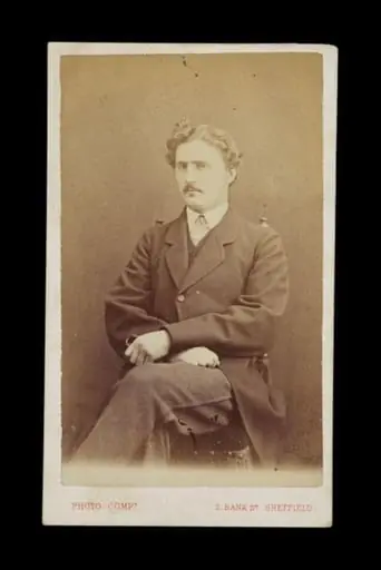 portrait of a man sat in a chair, by The Sheffield Photographic Company