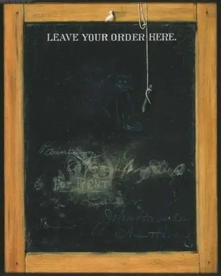 The Slate "Leave your order here", by John Haberle