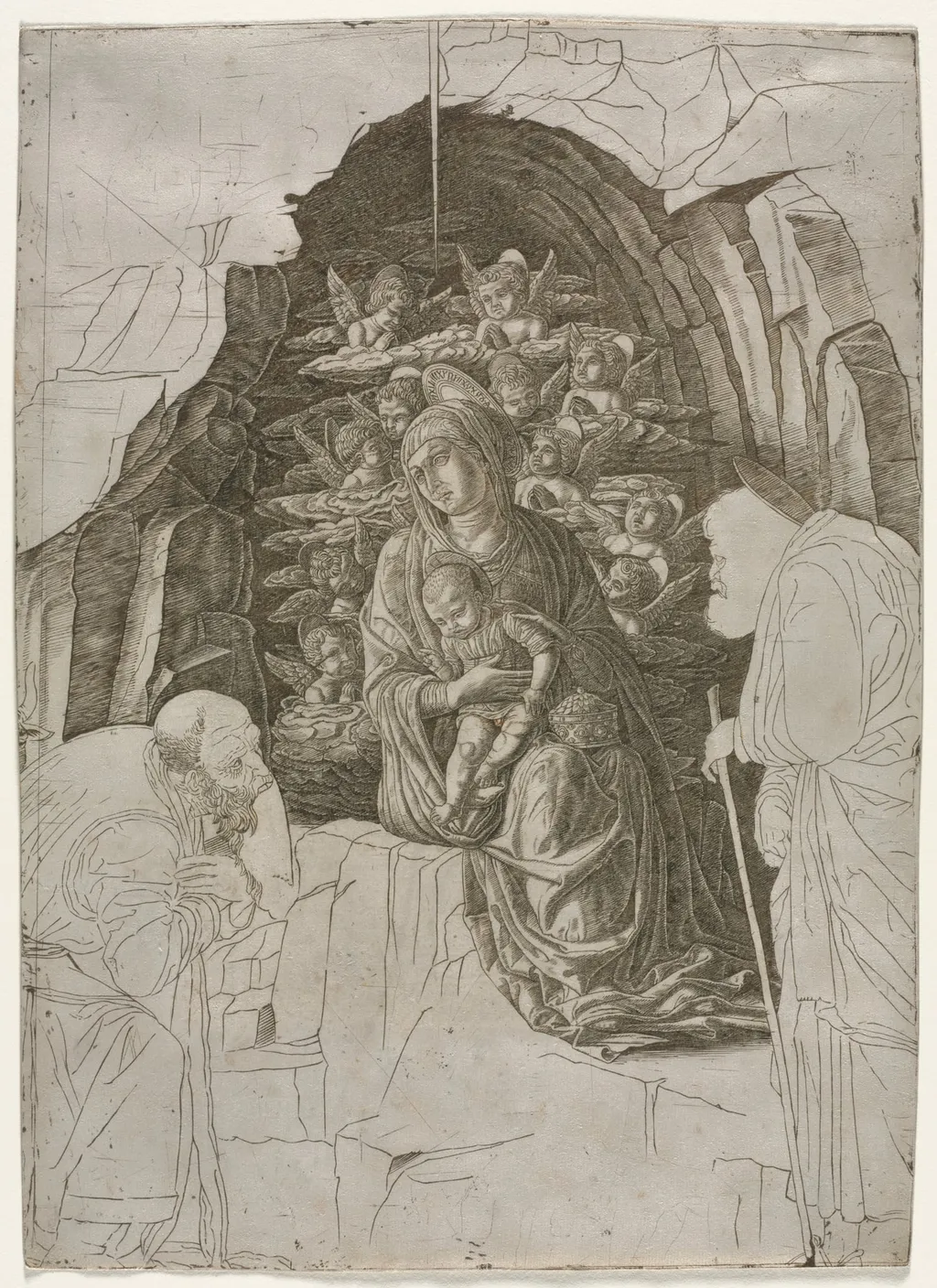 Virgin and Child in the Grotto (Adoration of the Magi), by the so-called Premier Engraver, 1500