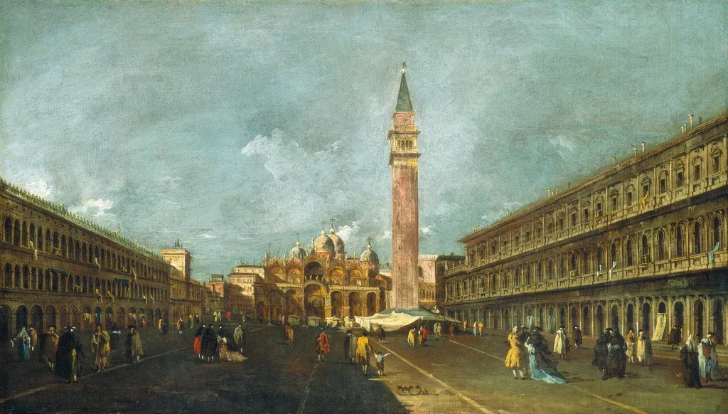 The Square of Saint Mark's, Venice, oil, 1770