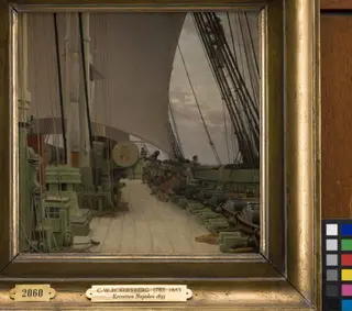 The Starboard Battery and the Deck of the Corvette "Najaden"