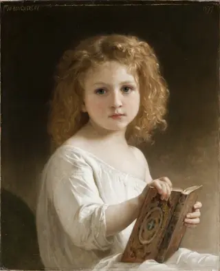The Story Book, by William Adolphe Bouguereau