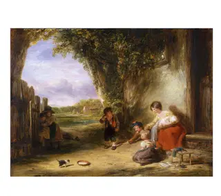 The Stray Kitten, by William Collins