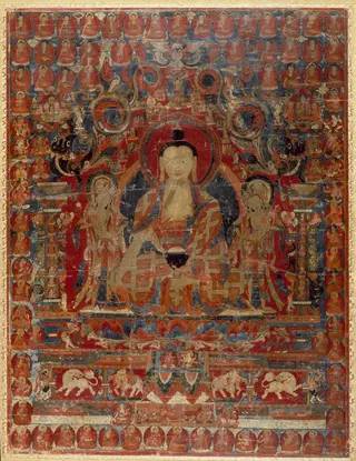 The Supreme Physician (Bhaishajyaguru) and His Celestial Assembly