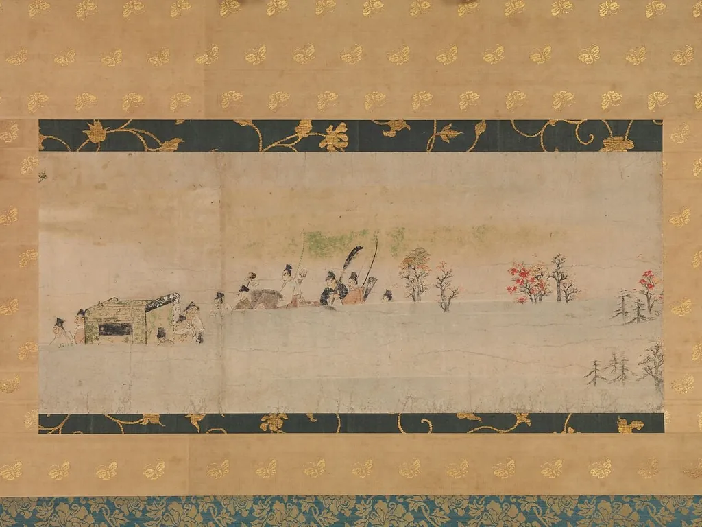 住吉物語絵巻 詞書断簡|The Tale of Sumiyoshi, ink, 1283