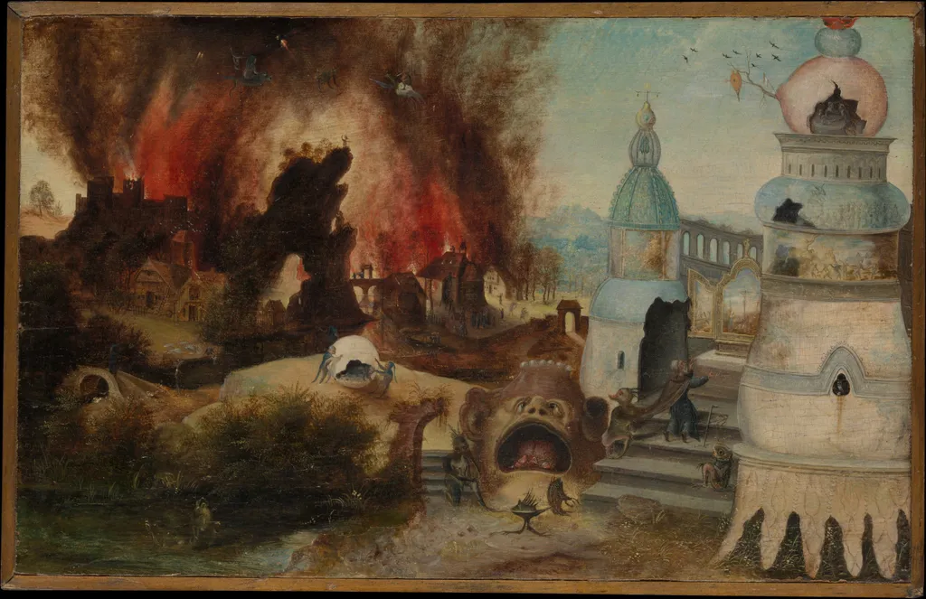 The Temptation of Saint Anthony, oil, 1550