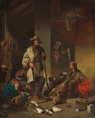 The Trapper's Cabin, by John Mix Stanley