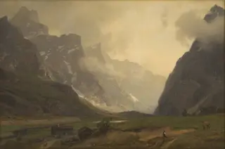 The Troll Peaks in Romsdalen: The Foot of Romsdalshorn to the Right