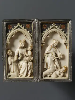 The Virgin and Child and St Catherine with the Emperor Maxentius