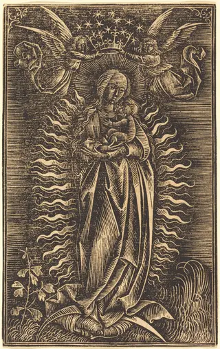 The Virgin Crowned by Two Angels