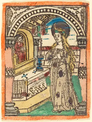 The Virgin in a Robe Embroidered with Ears  of Corn