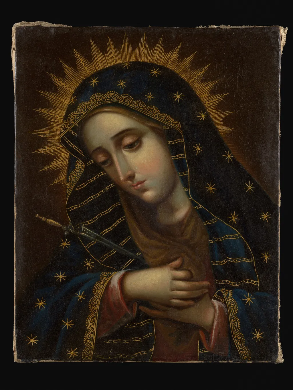 The Virgin of Sorrows, oil, 1749