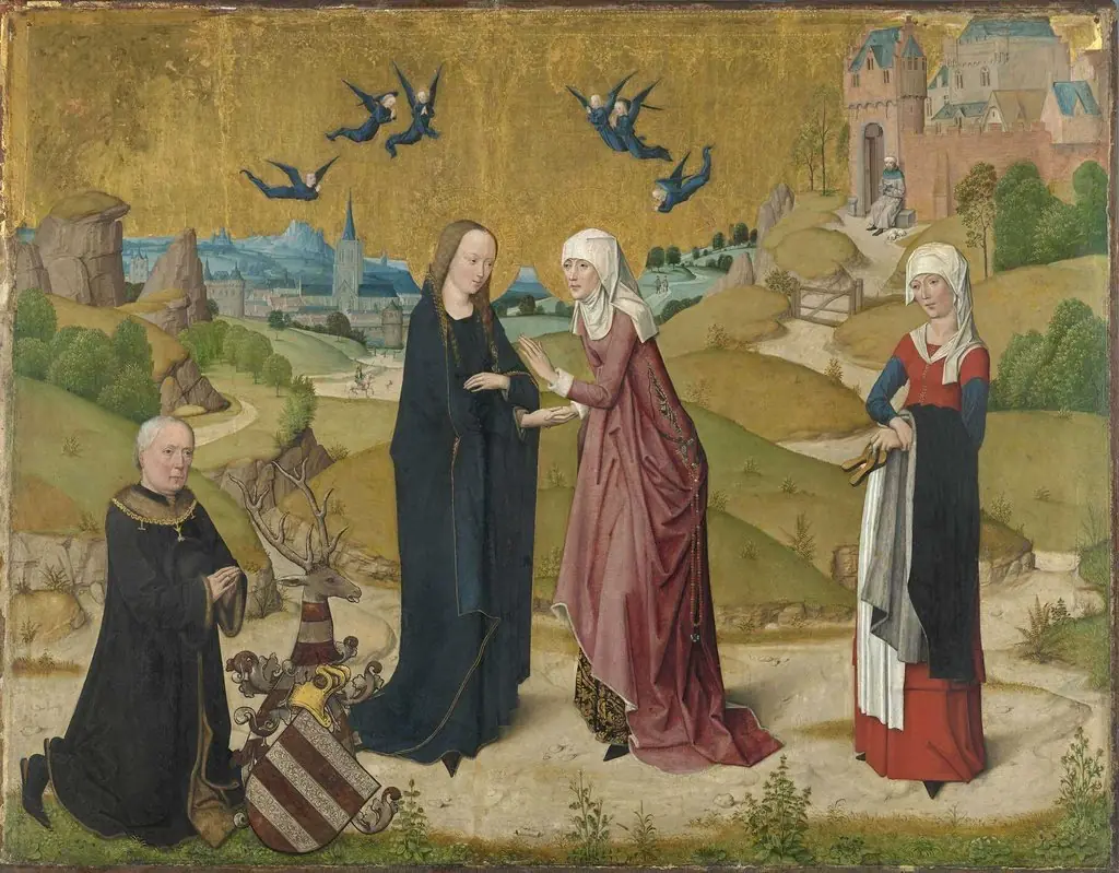 The Visitation with a portrait of donor Johann von Hirtz (?-?)