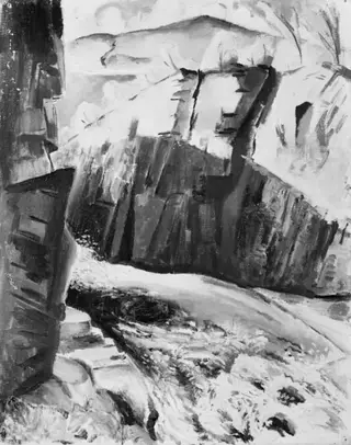 The Waterfall in the Ravine