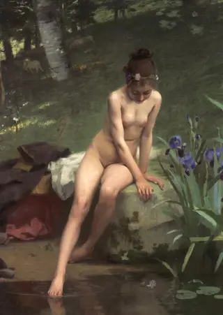 The Young Shepherdess, by Paul Peel