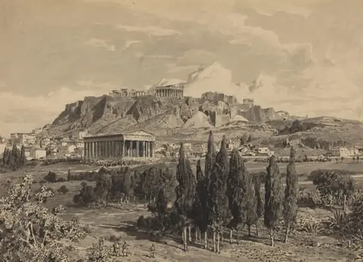 Temple of Hyphaestus, by Themistocles von Eckenbrecher