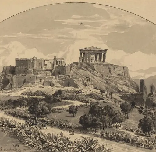 The Acropolis from the West, by Themistocles von Eckenbrecher
