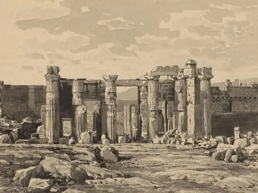 The Propylaeum from the East, by Themistocles von Eckenbrecher