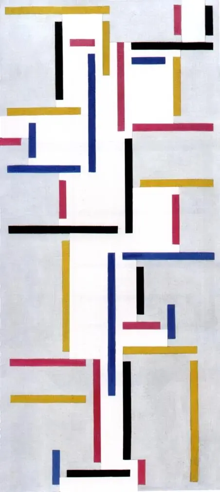 Rhythm of a Russian dance, by Theo van Doesburg
